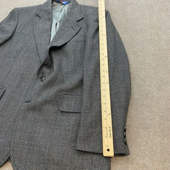Vintage Pendleton Blazer Mens Size 42 Gray Wool Blend Rockabilly Tweed - Picture 8 of 14